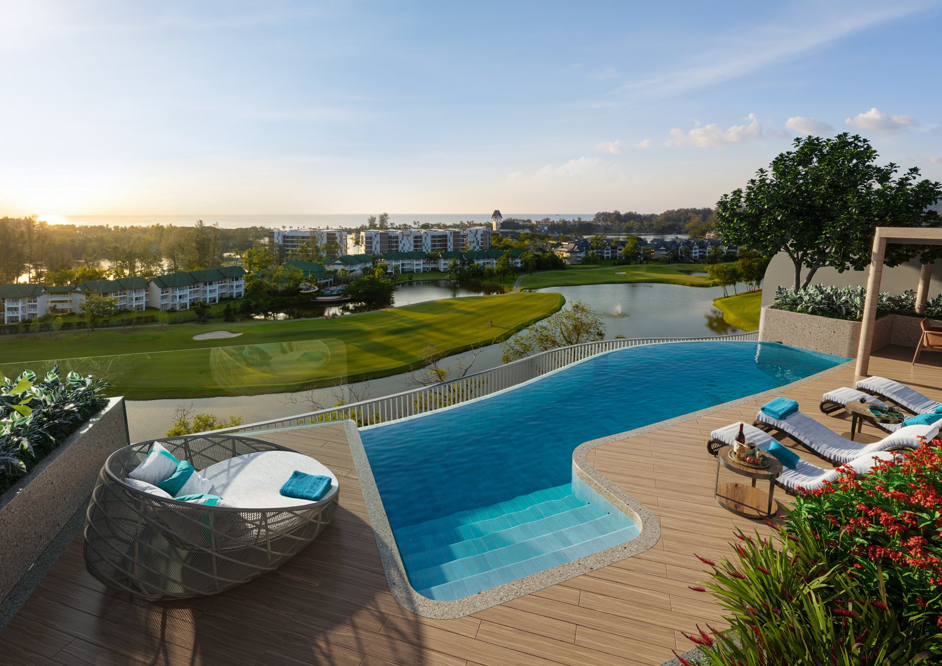 Résidences vue golf à Laguna, Laguna Phuket Appartement 2 ch.