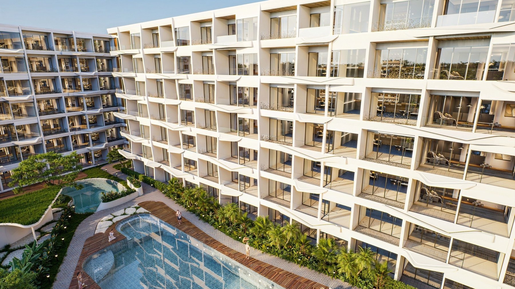 Piscina del condominio resort, Nai Harn, Phuket