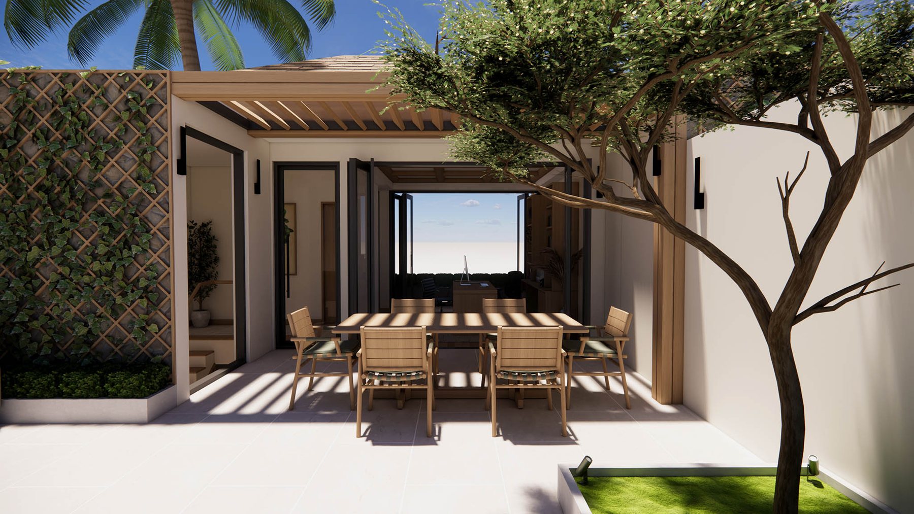 Terrace homes with green facades, Cherngtalay, Phuket