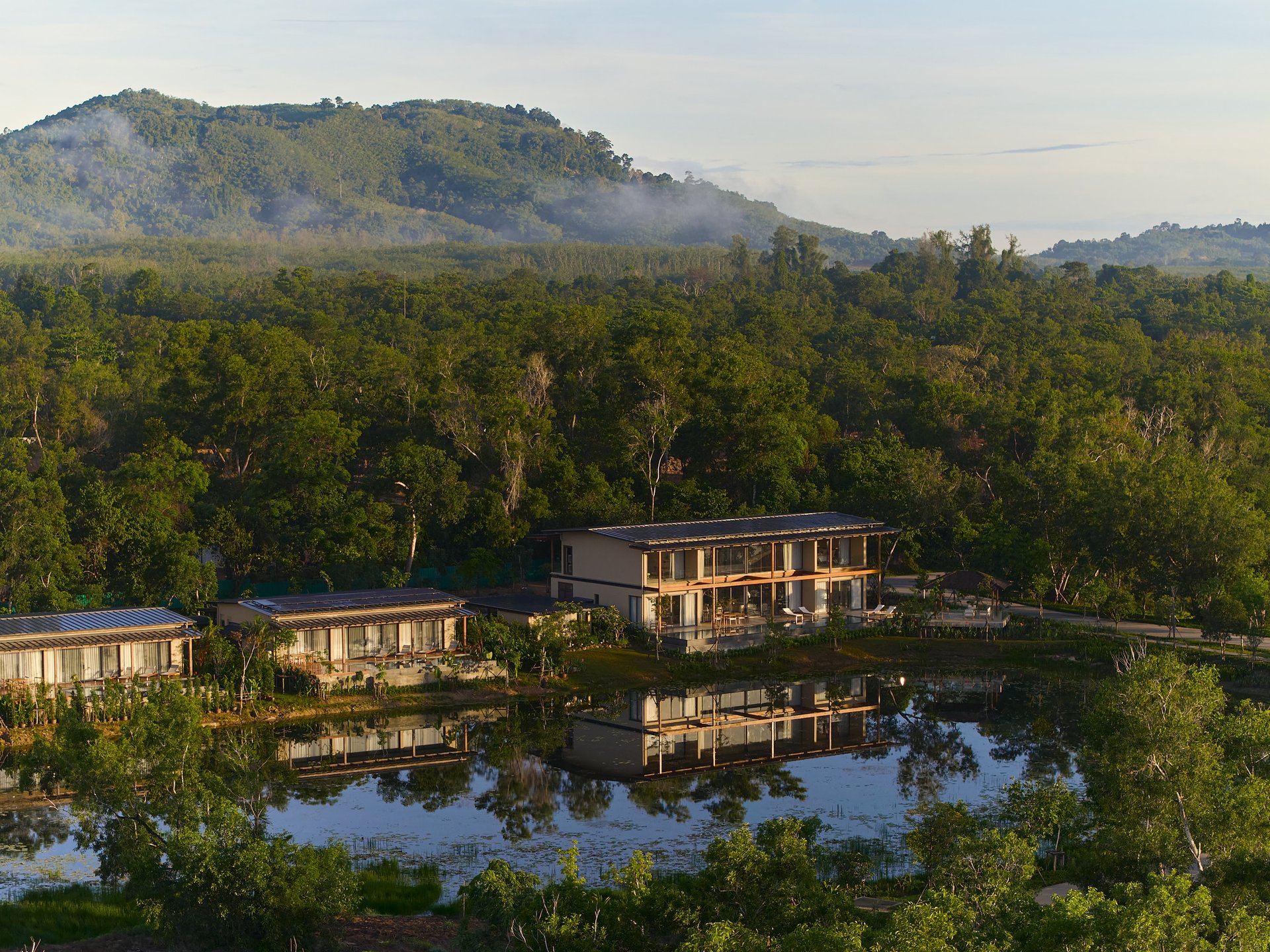 Thalang lakeside wooden pool villa Phuket